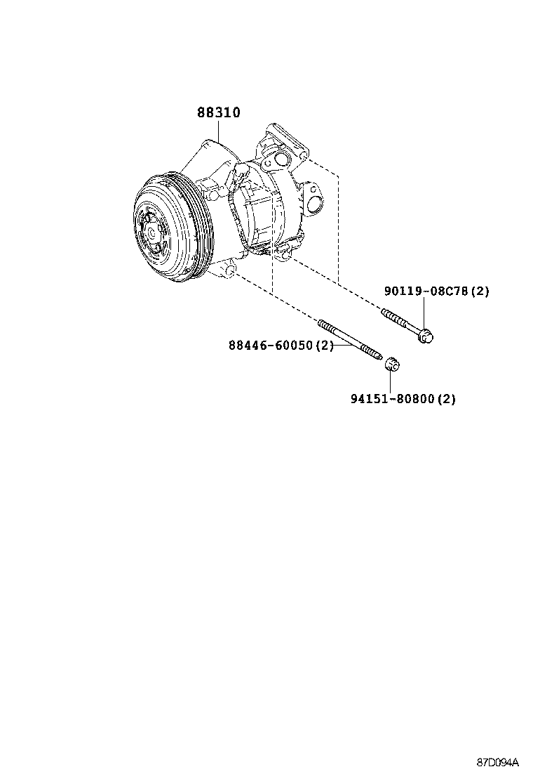  AURIS |  HEATING AIR CONDITIONING COMPRESSOR