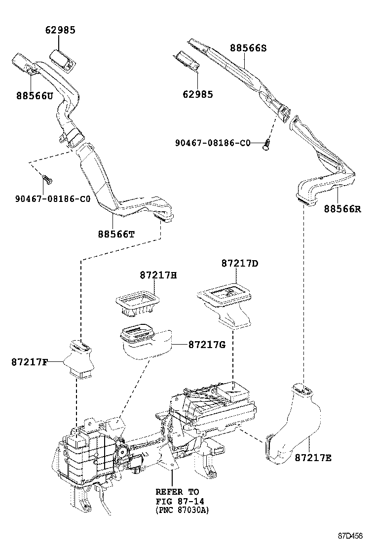  CROWN HYBRID |  HEATING AIR CONDITIONING CONTROL AIR DUCT