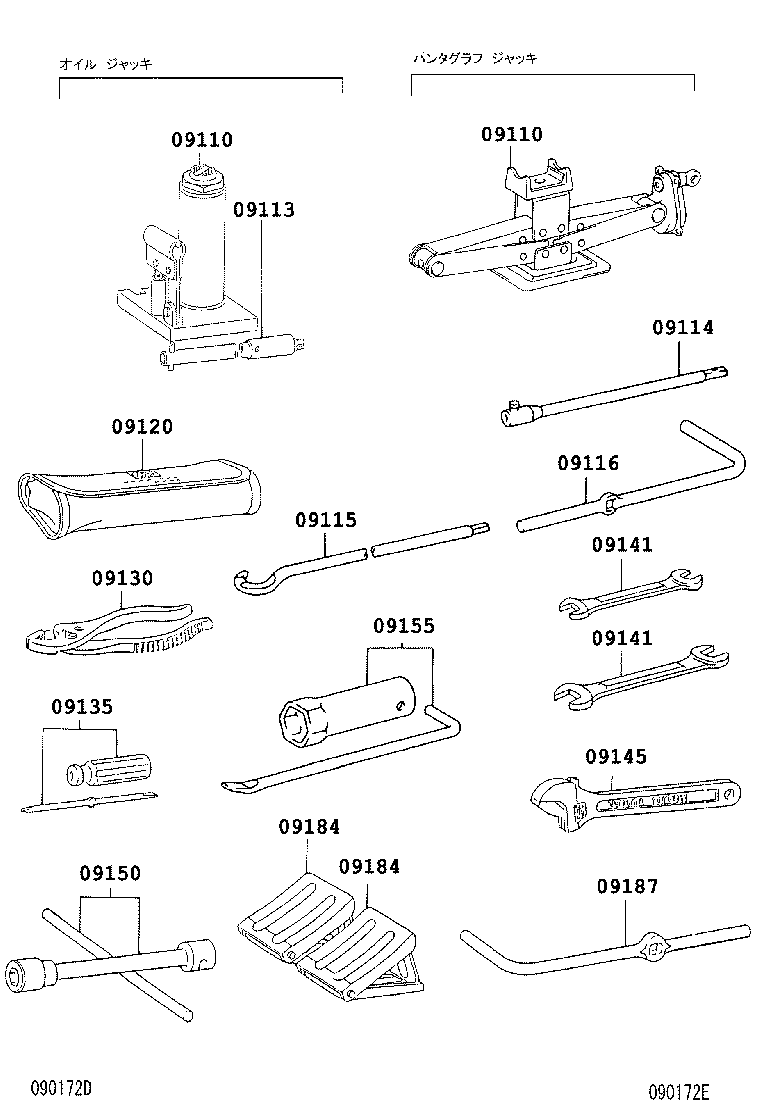  COASTER |  STANDARD TOOL