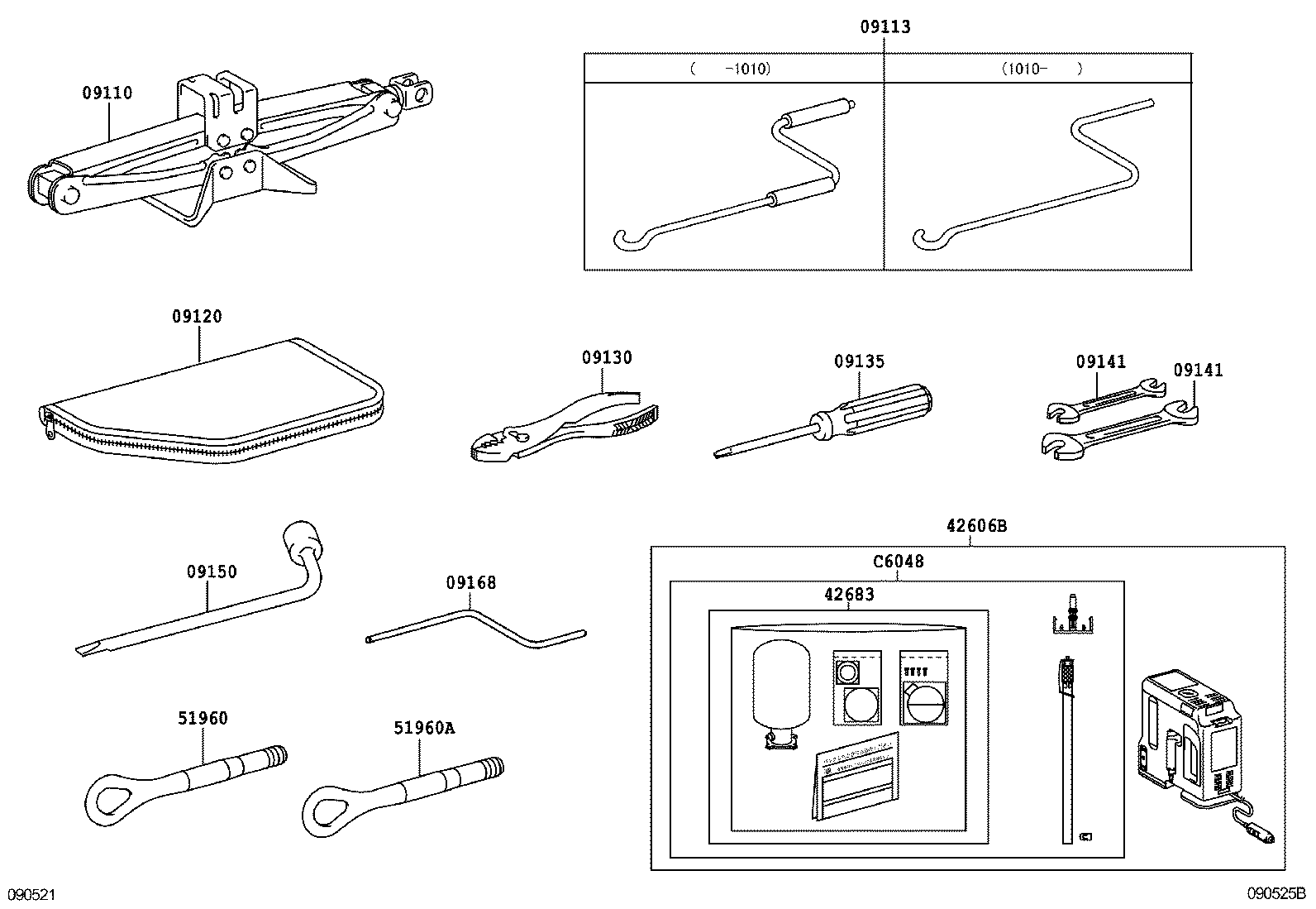  IS250C 350C |  STANDARD TOOL