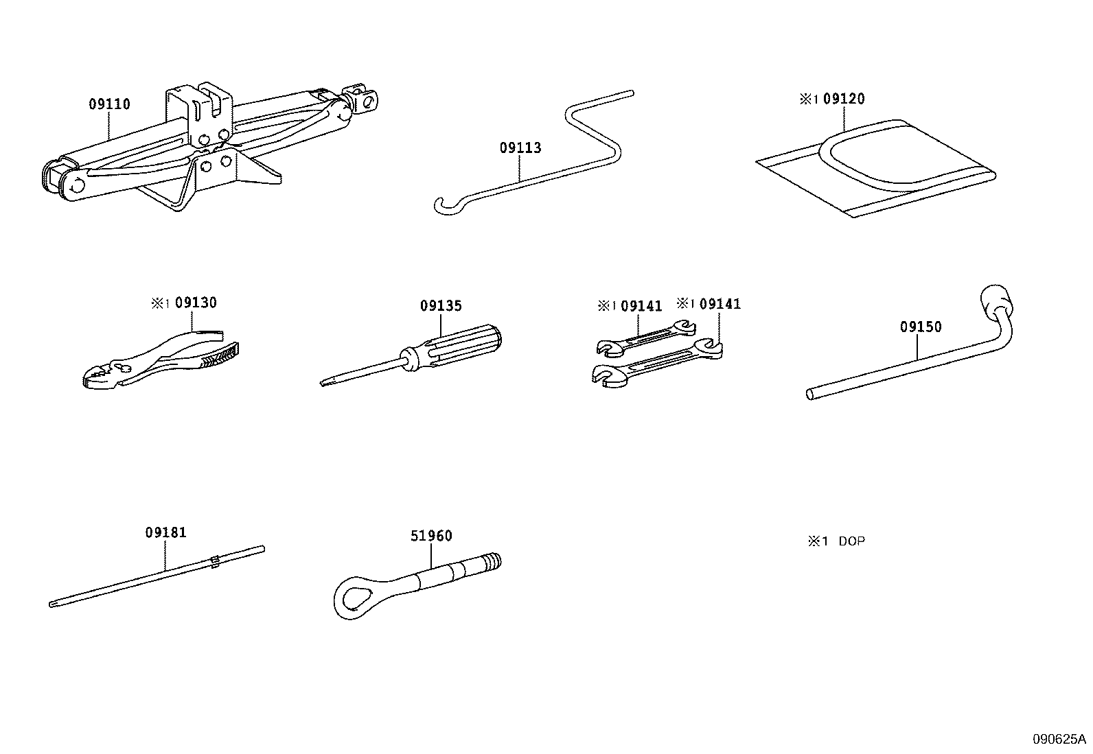  GS250 350 450H |  STANDARD TOOL