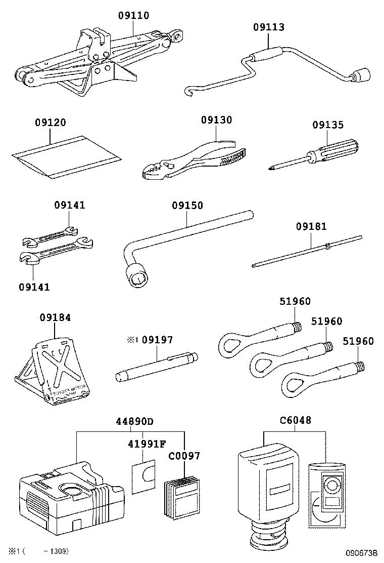  LS460 460L |  STANDARD TOOL