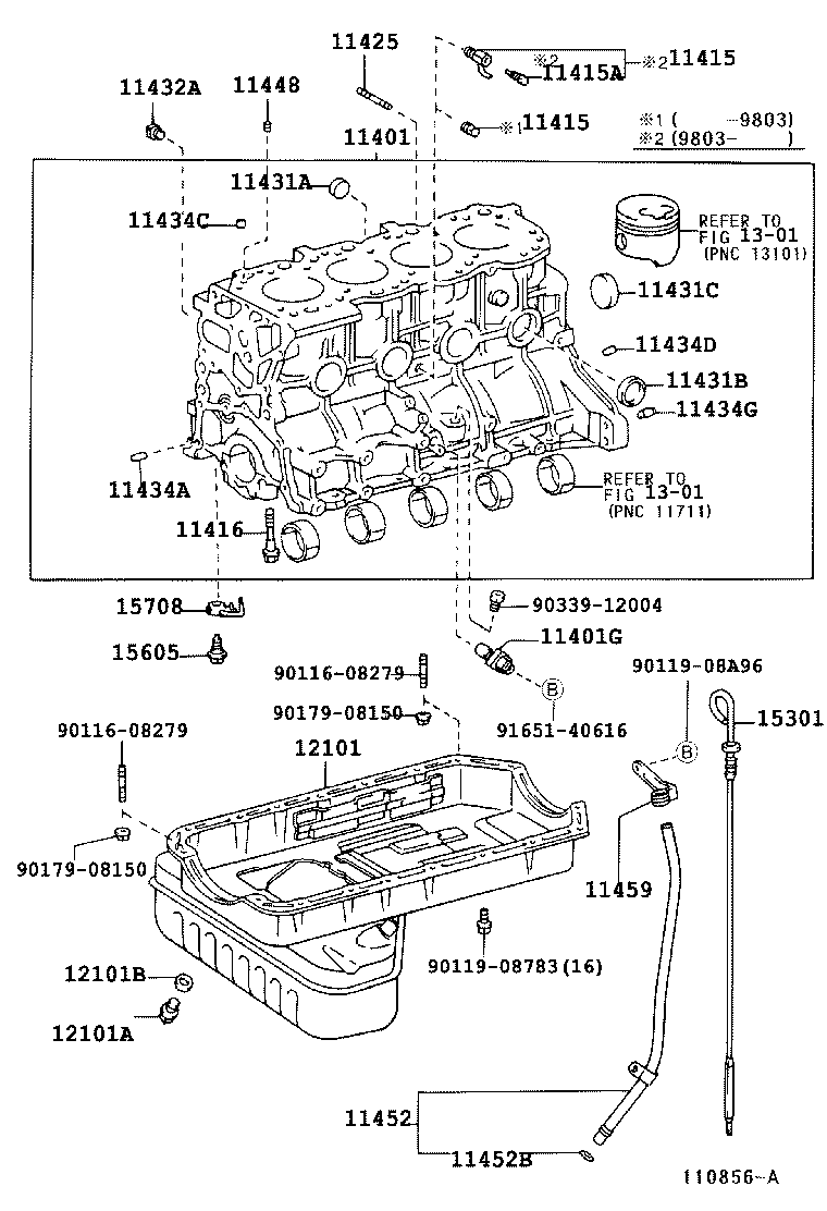  CROWN COMFORT SED |  CYLINDER BLOCK