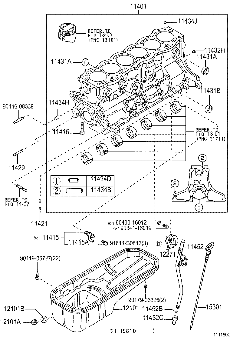  CROWN COMFORT SED |  CYLINDER BLOCK