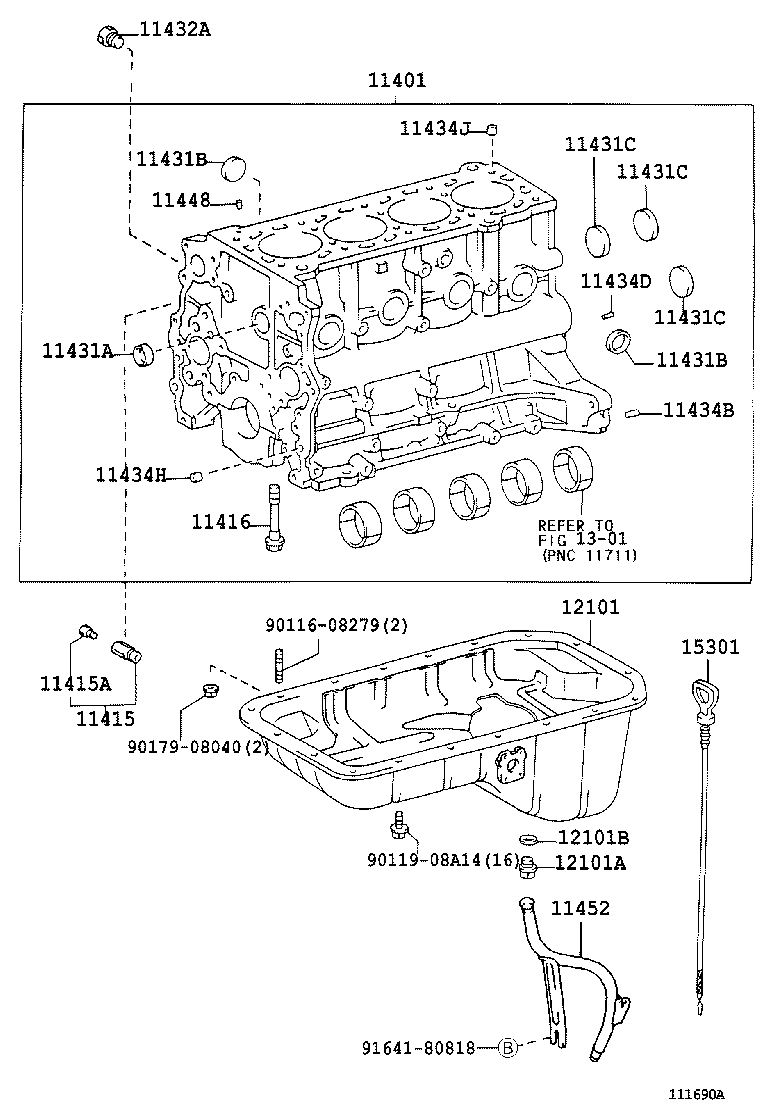  DYNA TOYOACE |  CYLINDER BLOCK