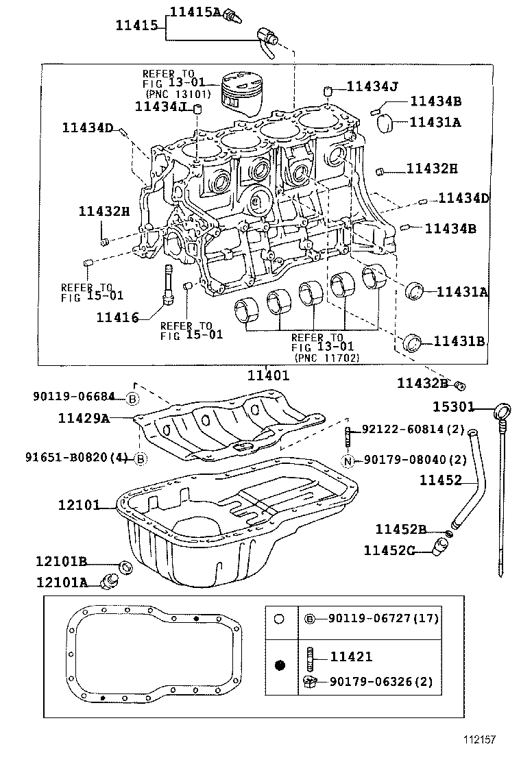  CROWN COMFORT SED |  CYLINDER BLOCK