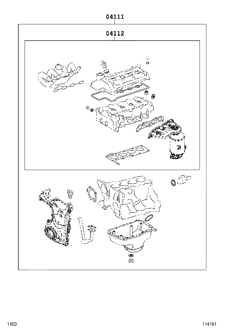  RUSH |  ENGINE OVERHAUL GASKET KIT