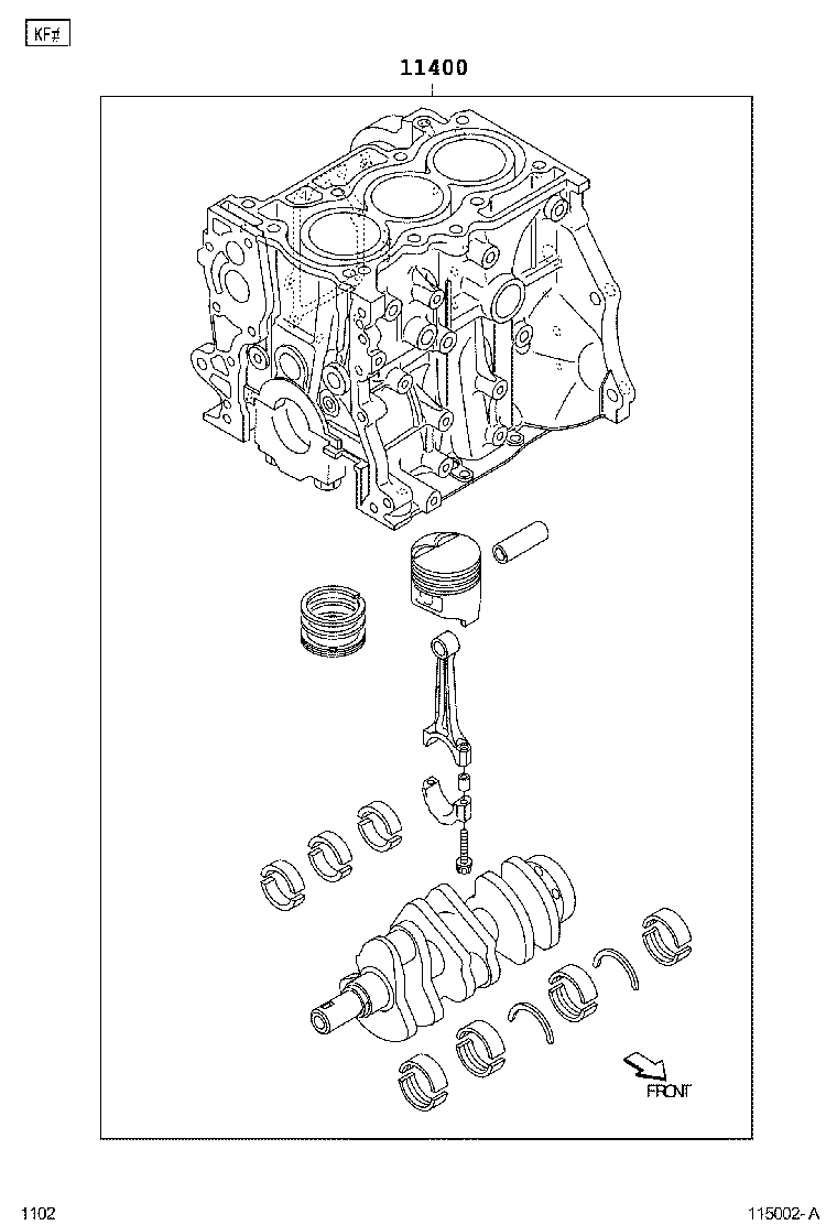  PIXIS VAN |  SHORT BLOCK ASSEMBLY