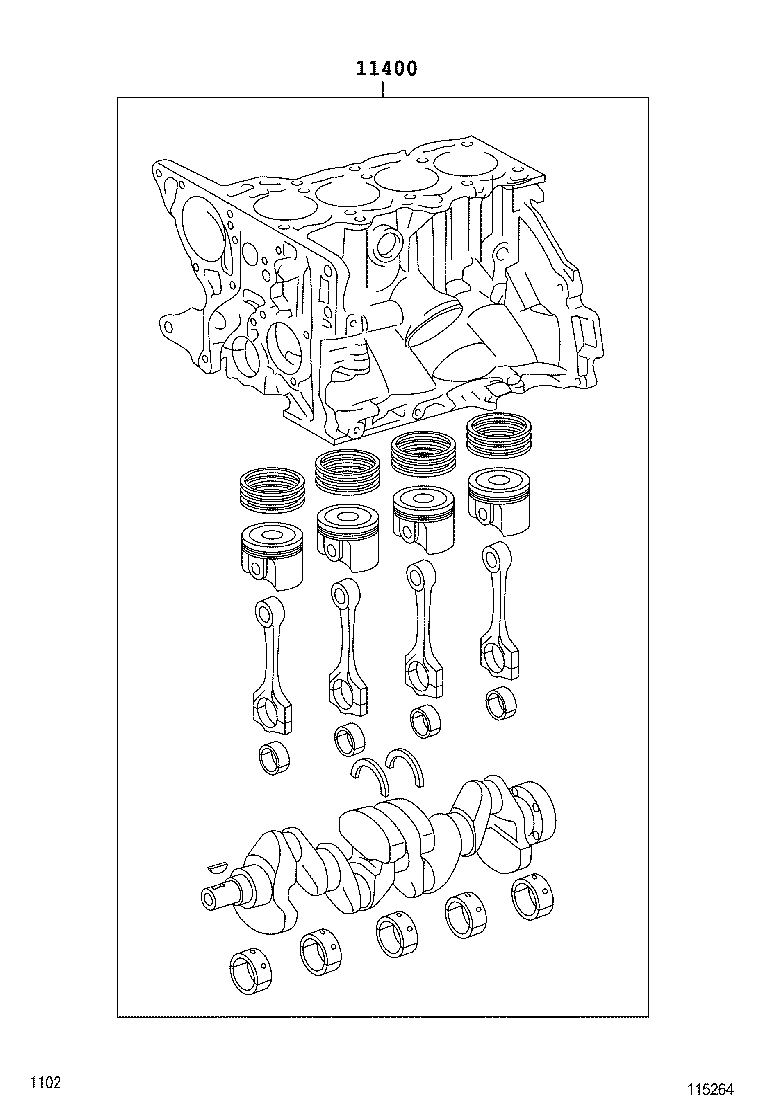  LITE TOWNACE |  SHORT BLOCK ASSEMBLY