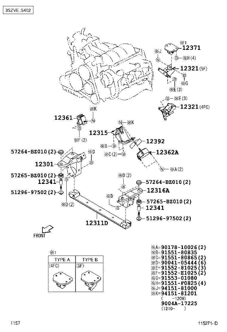  LITE TOWNACE |  MOUNTING