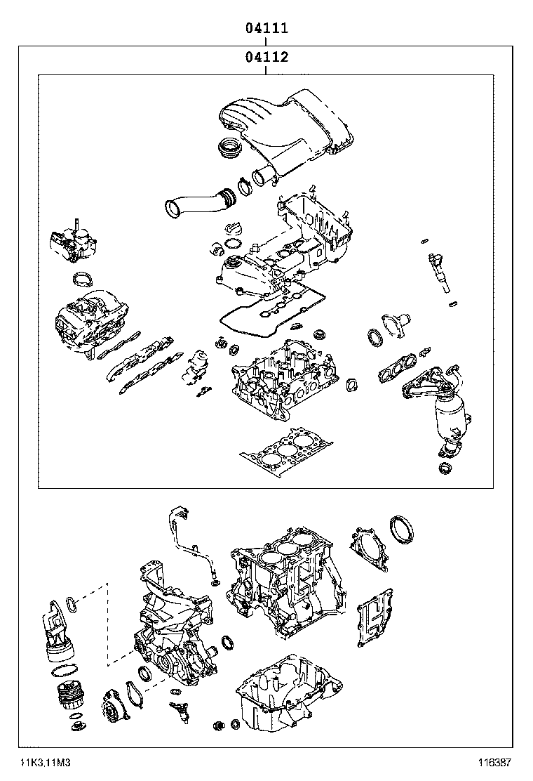  PASSO |  ENGINE OVERHAUL GASKET KIT