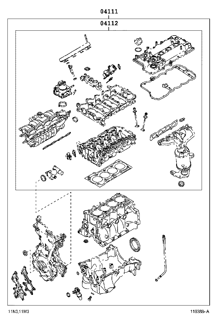  PASSO |  ENGINE OVERHAUL GASKET KIT