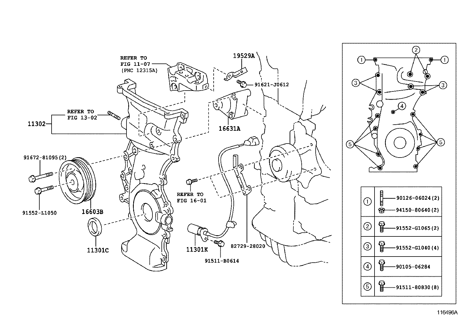  MARK X ZIO |  TIMING GEAR COVER REAR END PLATE