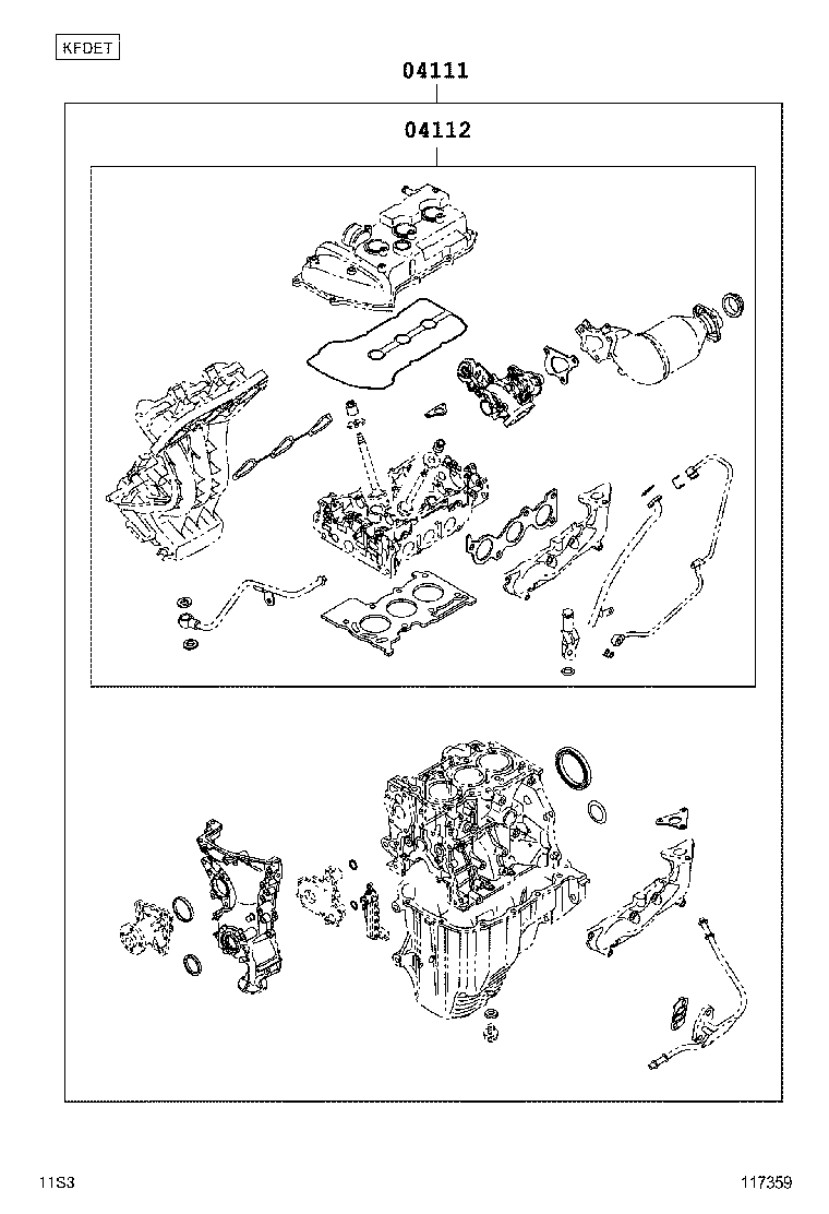  PIXIS VAN |  ENGINE OVERHAUL GASKET KIT