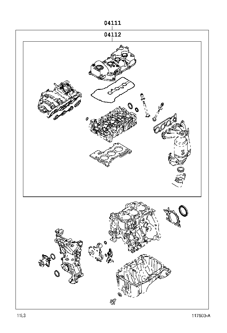  PIXIS EPOCH |  ENGINE OVERHAUL GASKET KIT