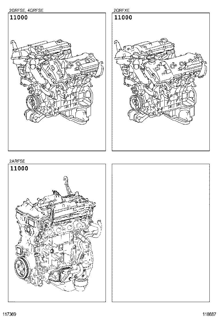  GS250 350 450H |  PARTIAL ENGINE ASSEMBLY