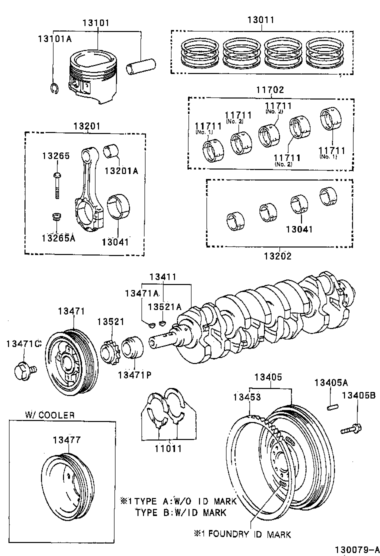  DYNA TOYOACE |  CRANKSHAFT PISTON