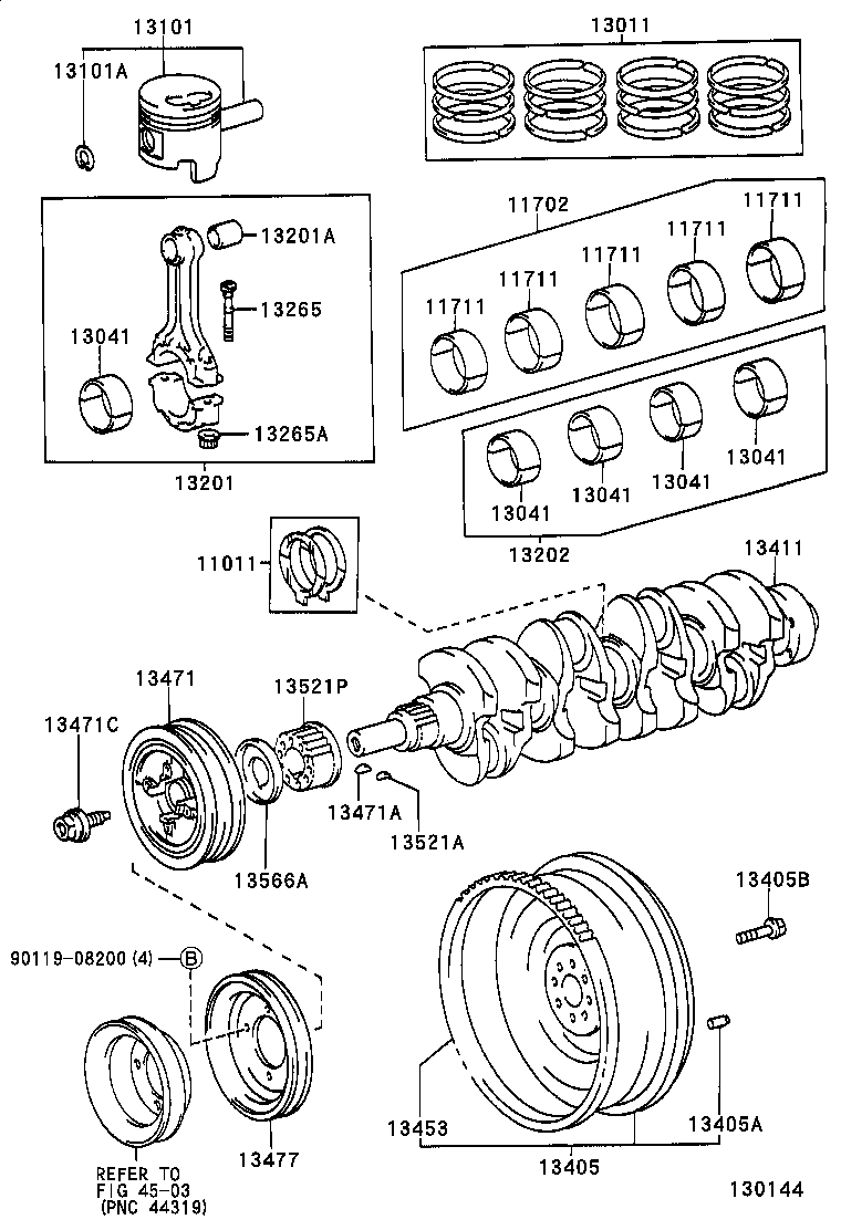  CROWN COMFORT SED |  CRANKSHAFT PISTON