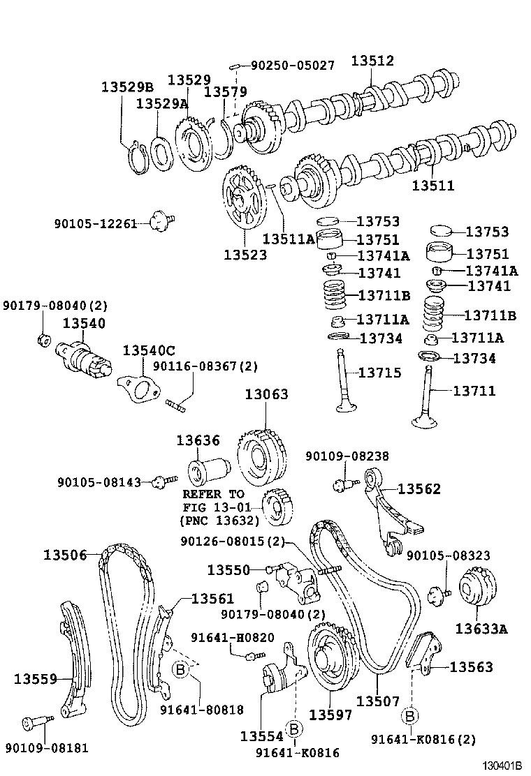 DYNA TOYOACE |  CAMSHAFT VALVE