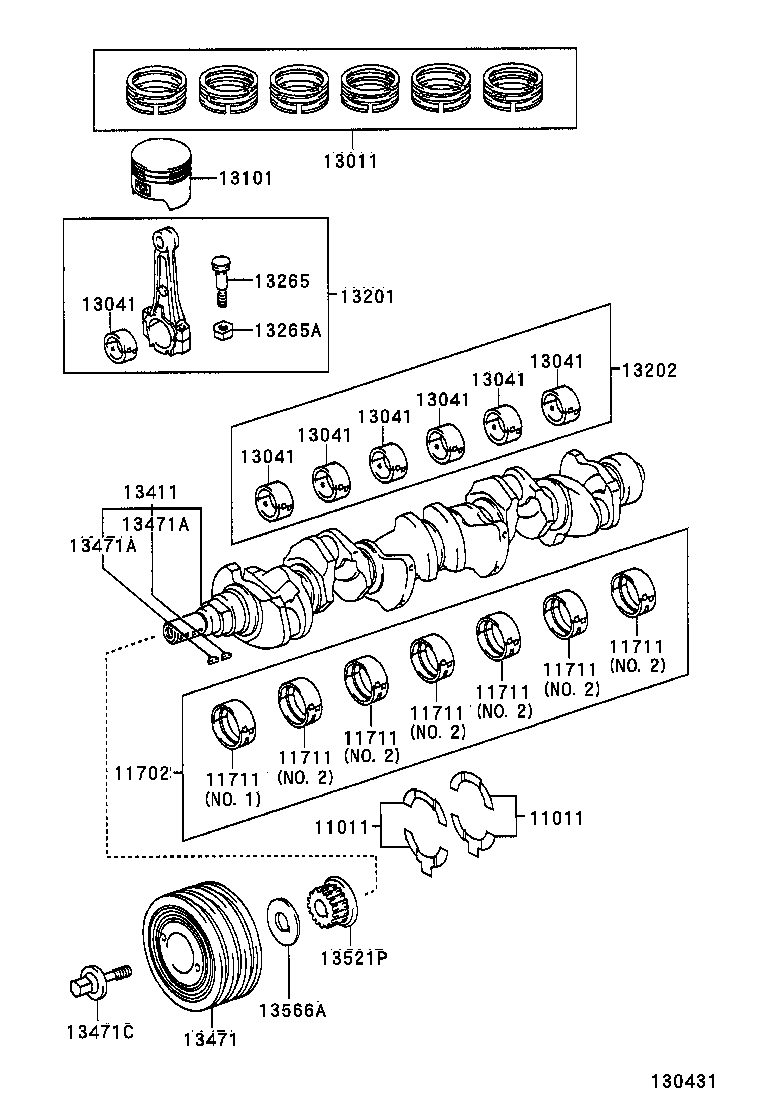  CROWN COMFORT SED |  CRANKSHAFT PISTON