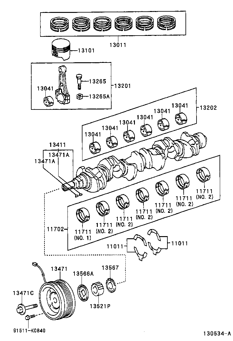  CROWN COMFORT SED |  CRANKSHAFT PISTON