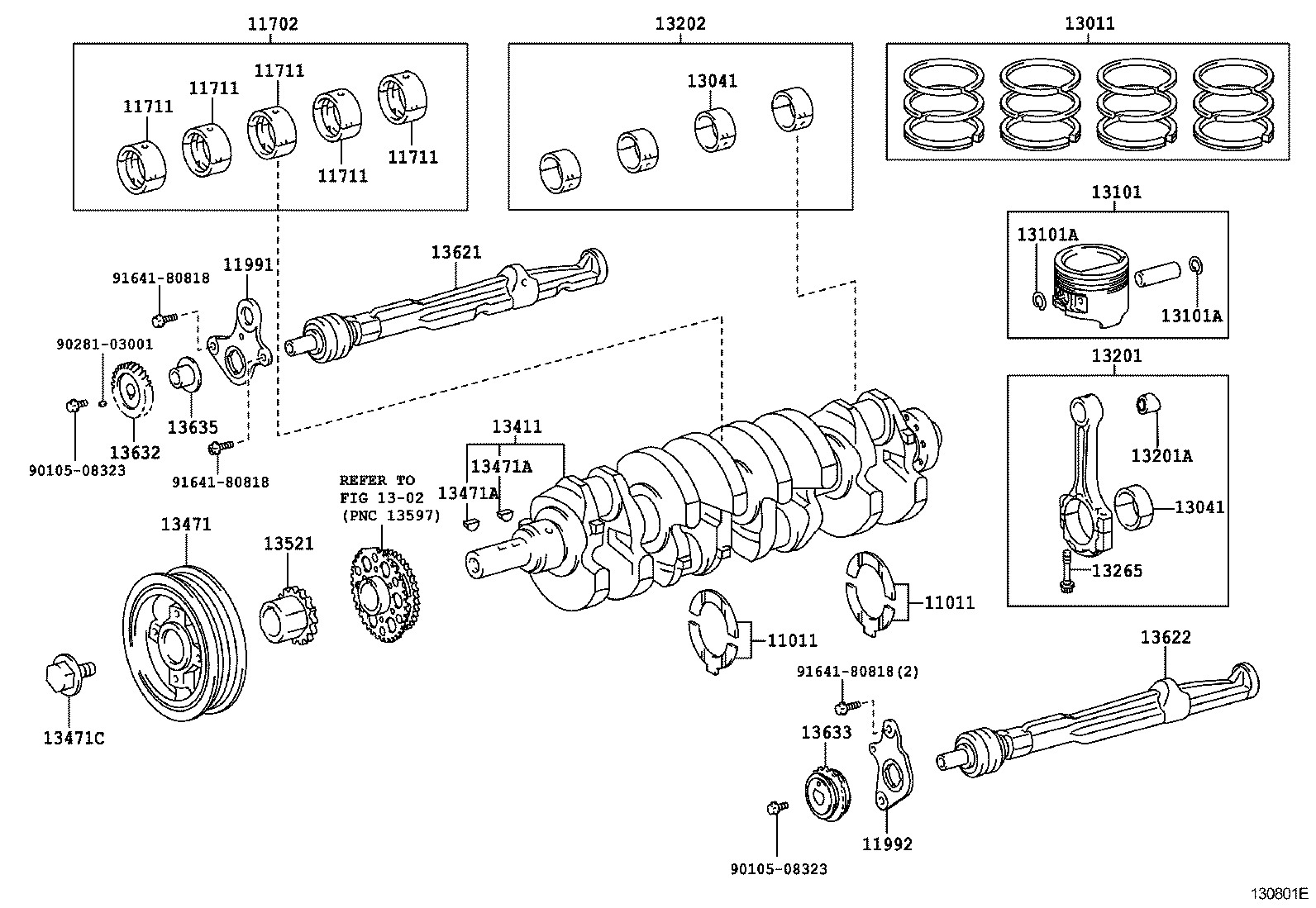  HIACE REGIUSACE |  CRANKSHAFT PISTON