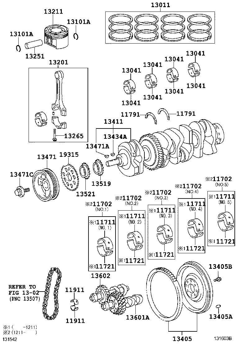  HS250H |  CRANKSHAFT PISTON