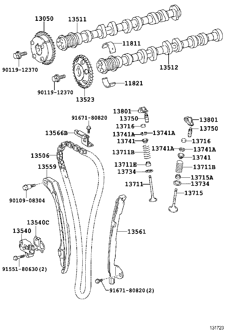  CAMRY HYBRID |  CAMSHAFT VALVE