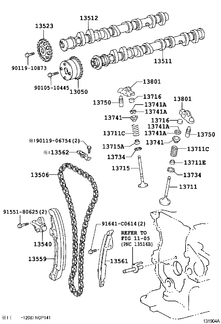  PORTE SPADE |  CAMSHAFT VALVE