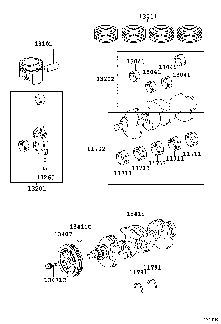  PORTE SPADE |  CRANKSHAFT PISTON