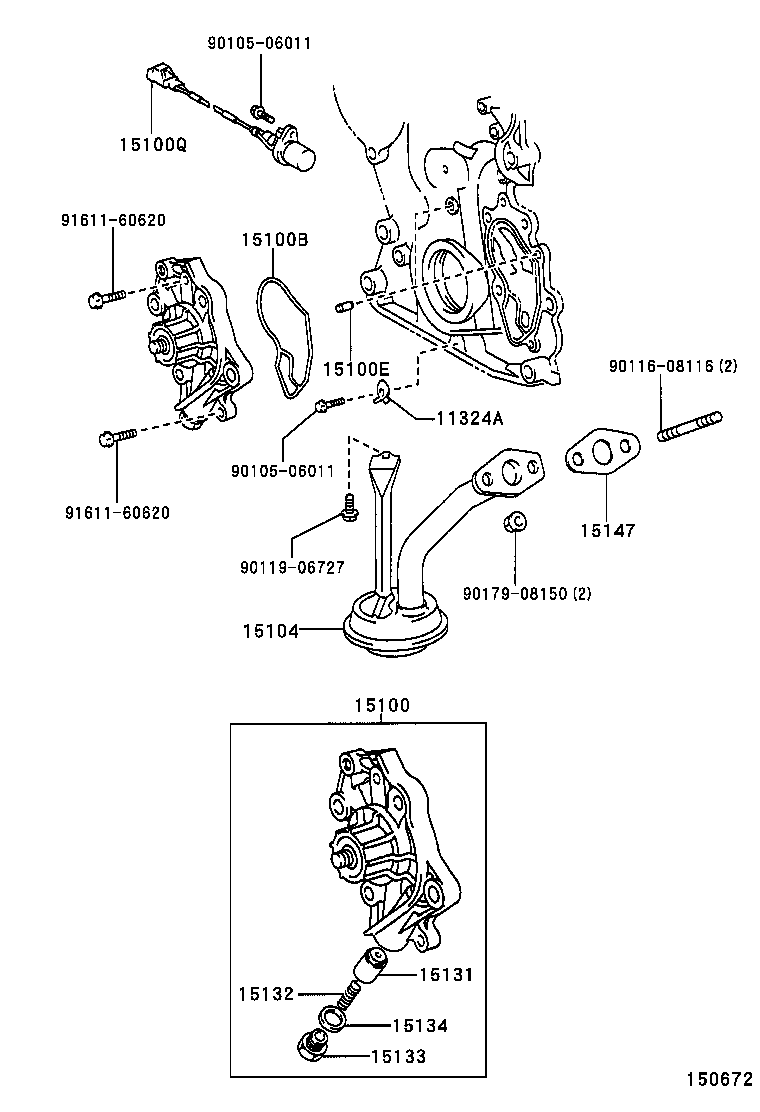  CROWN COMFORT SED |  ENGINE OIL PUMP