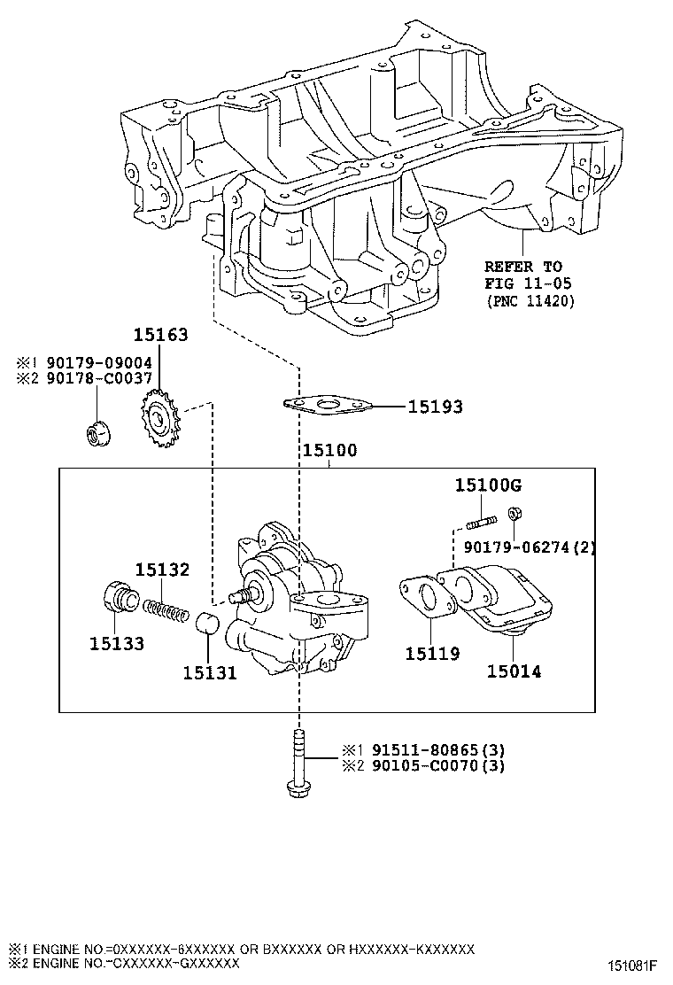  ESTIMA |  ENGINE OIL PUMP