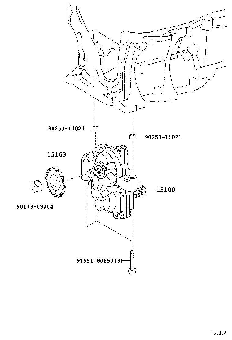  COROLLA AXIO FIELDER |  ENGINE OIL PUMP