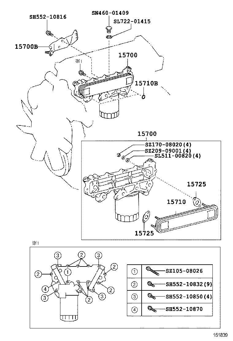  DYNA TOYOACE |  ENGINE OIL COOLER
