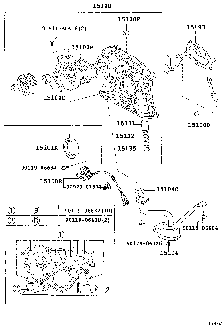  CROWN COMFORT SED |  ENGINE OIL PUMP