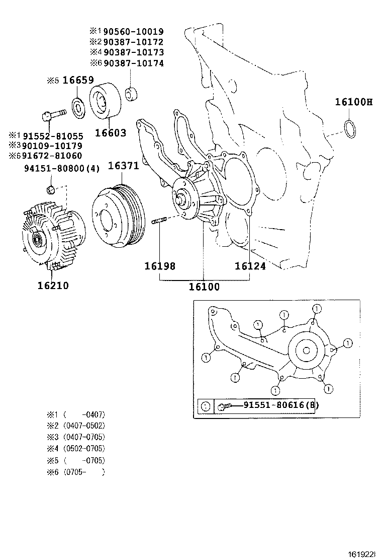  DYNA TOYOACE |  WATER PUMP