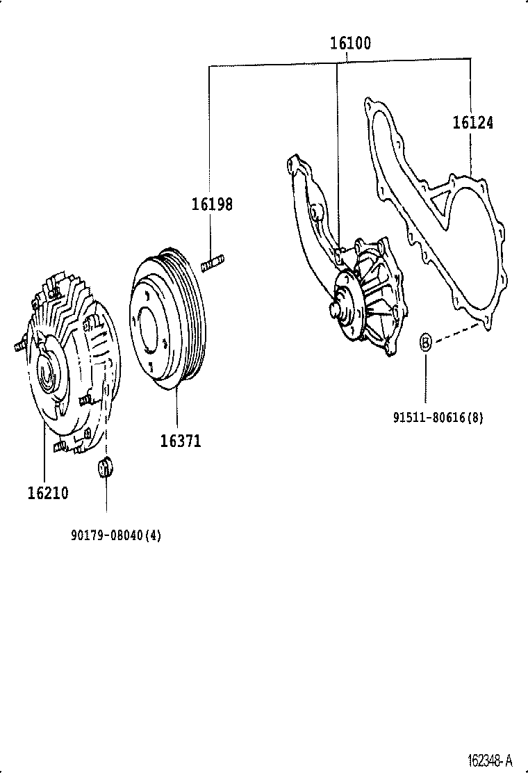  DYNA TOYOACE |  WATER PUMP