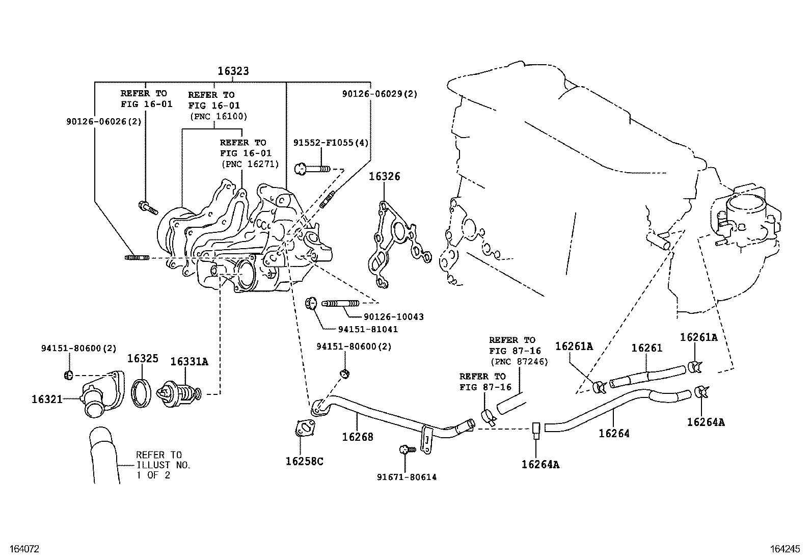  RX270 350 450H |  RADIATOR WATER OUTLET