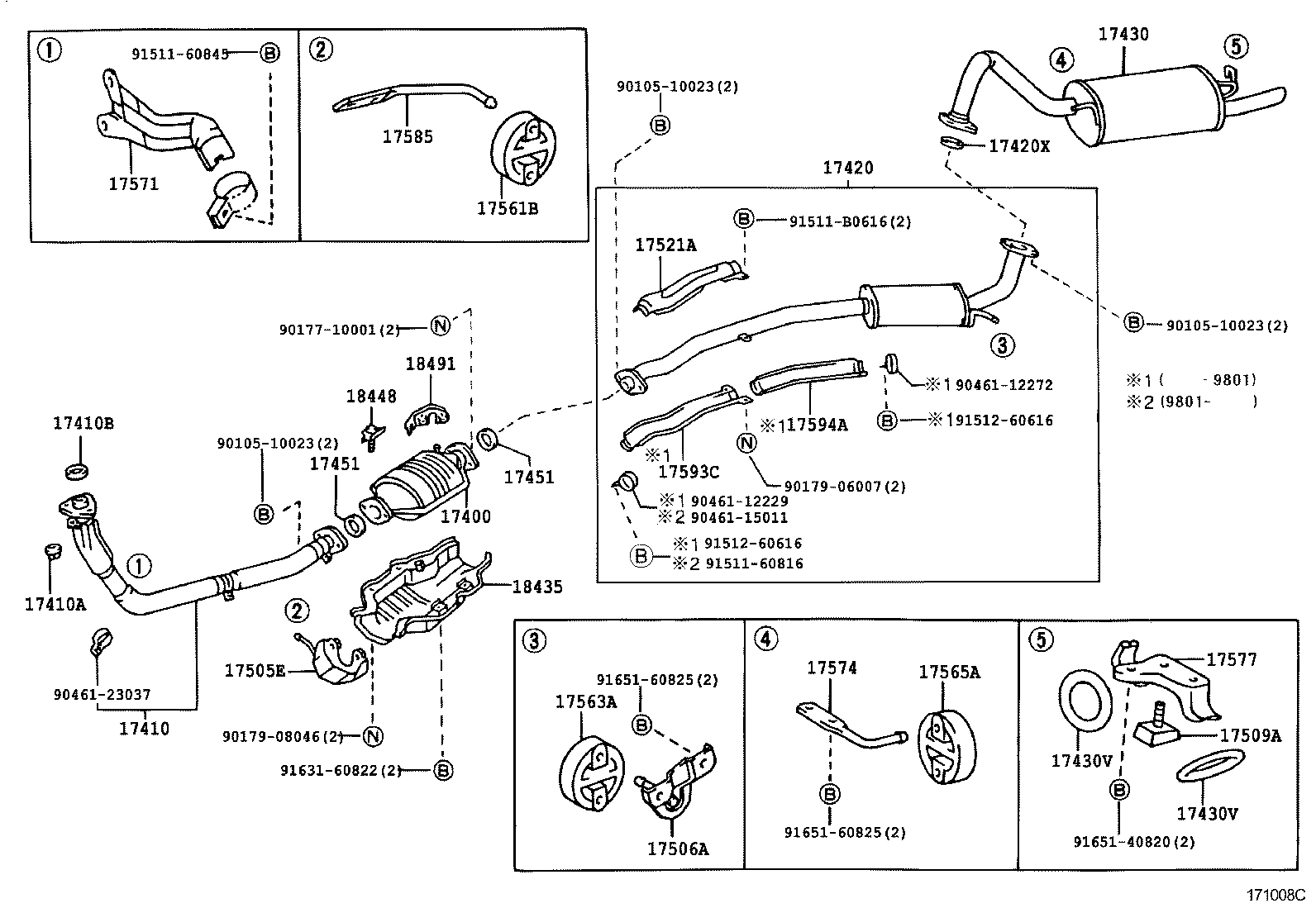  CROWN COMFORT SED |  EXHAUST PIPE