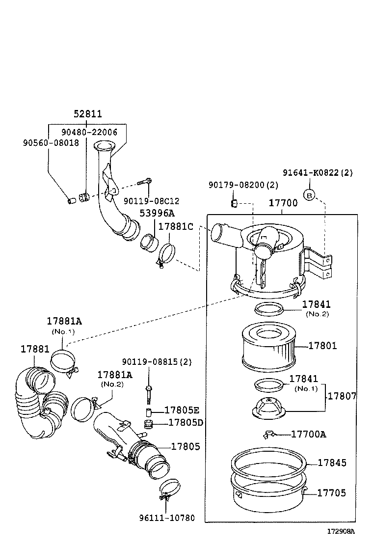  DYNA TOYOACE |  AIR CLEANER