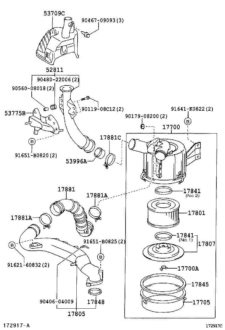  DYNA TOYOACE |  AIR CLEANER