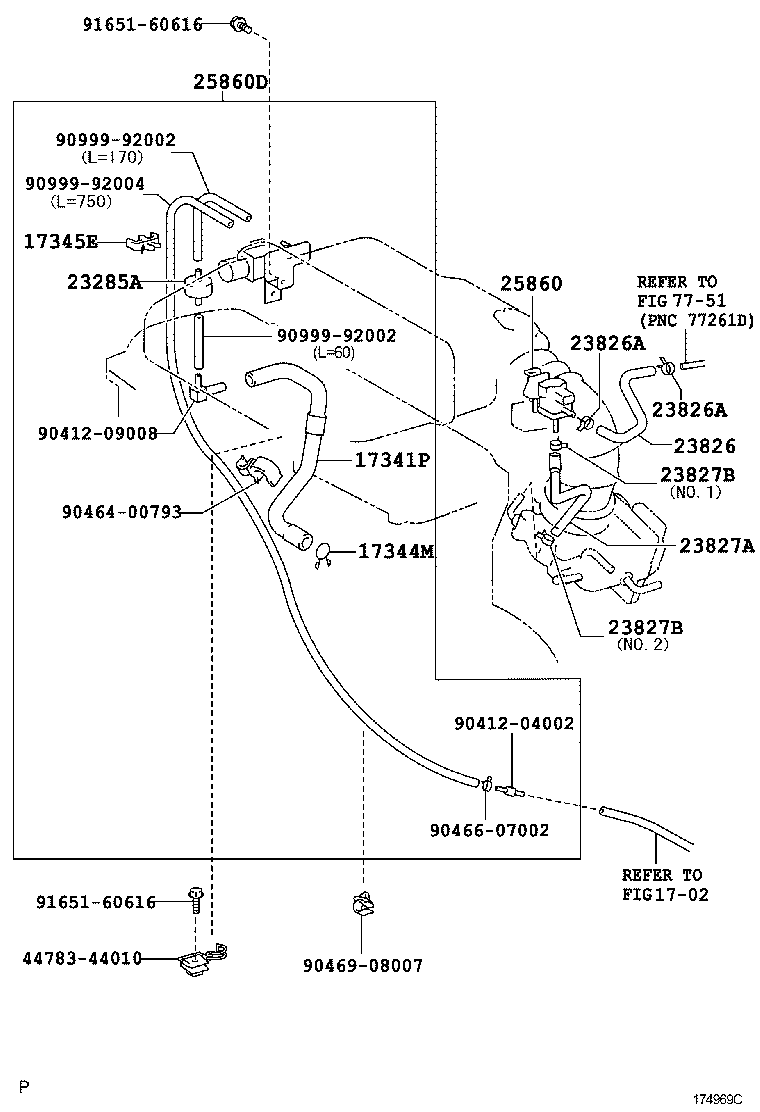  ESTIMA HYBRID |  VACUUM PIPING