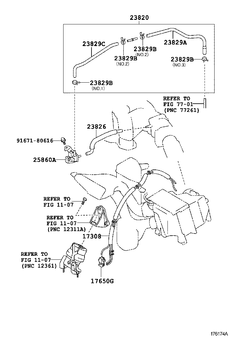  RX270 350 450H |  VACUUM PIPING