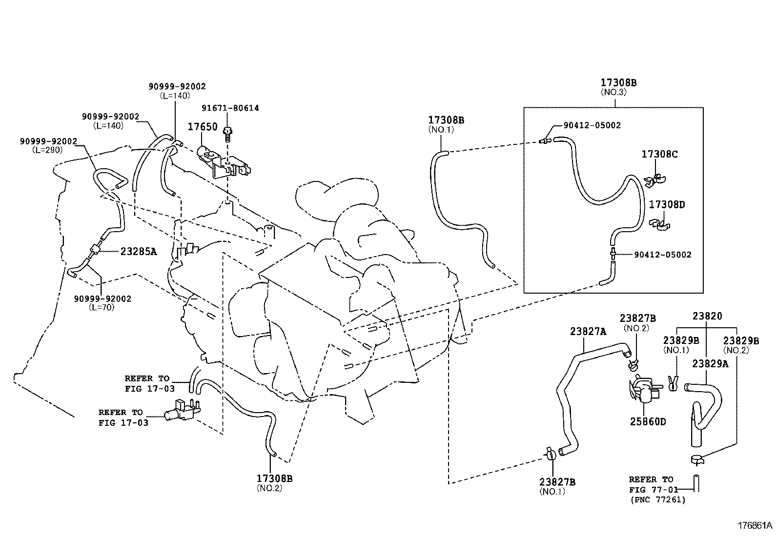  RX270 350 450H |  VACUUM PIPING