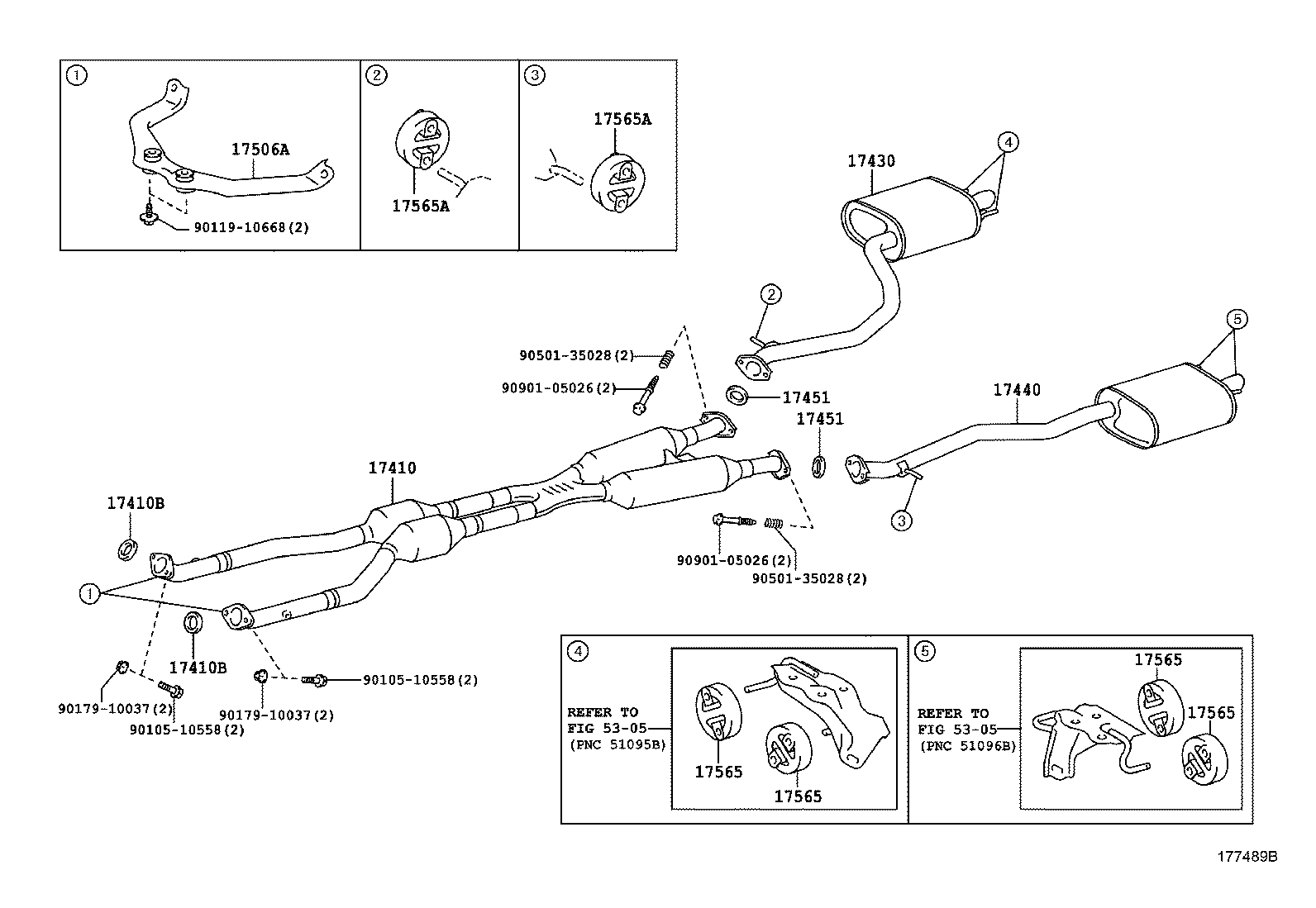  GS250 350 450H |  EXHAUST PIPE