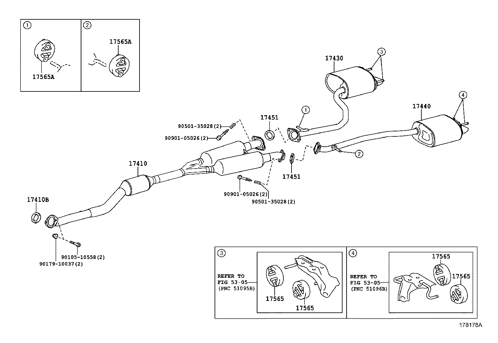  GS250 350 450H |  EXHAUST PIPE