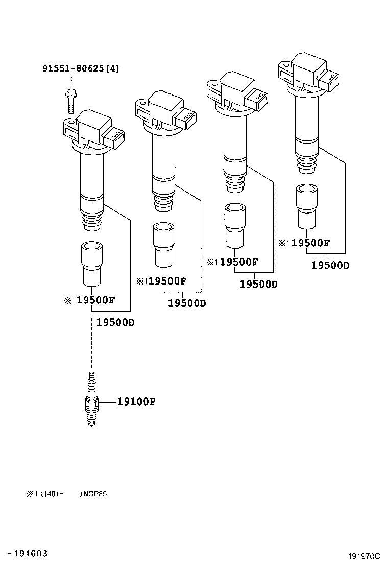  SIENTA |  IGNITION COIL SPARK PLUG