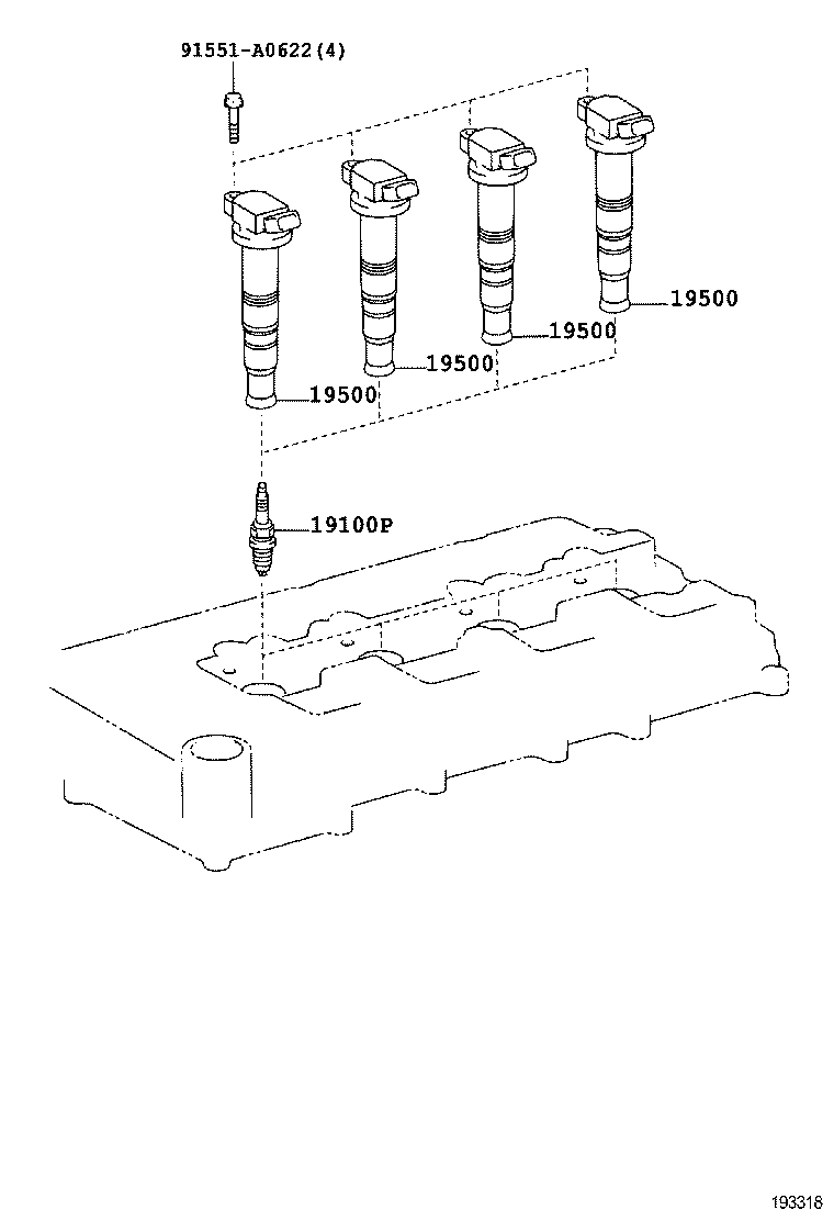  LAND CRUISER PRADO |  IGNITION COIL SPARK PLUG