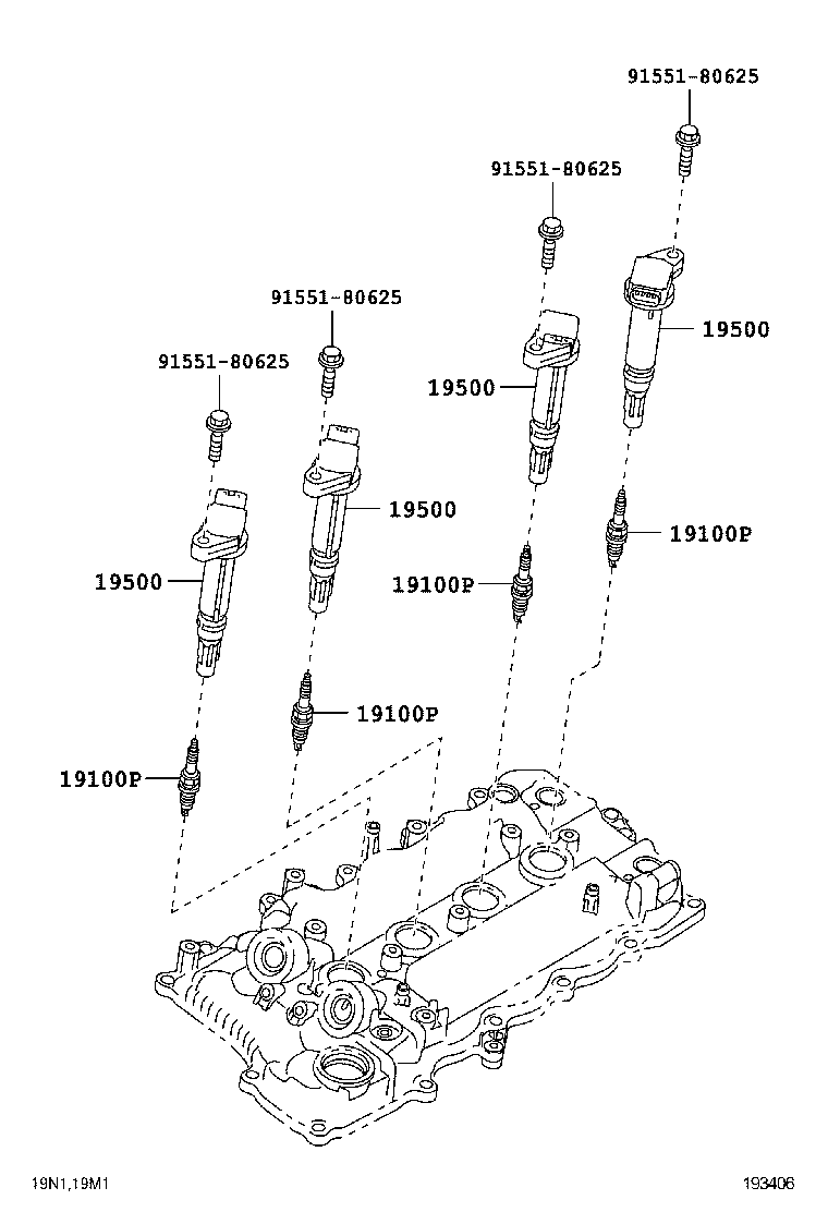  PASSO |  IGNITION COIL SPARK PLUG