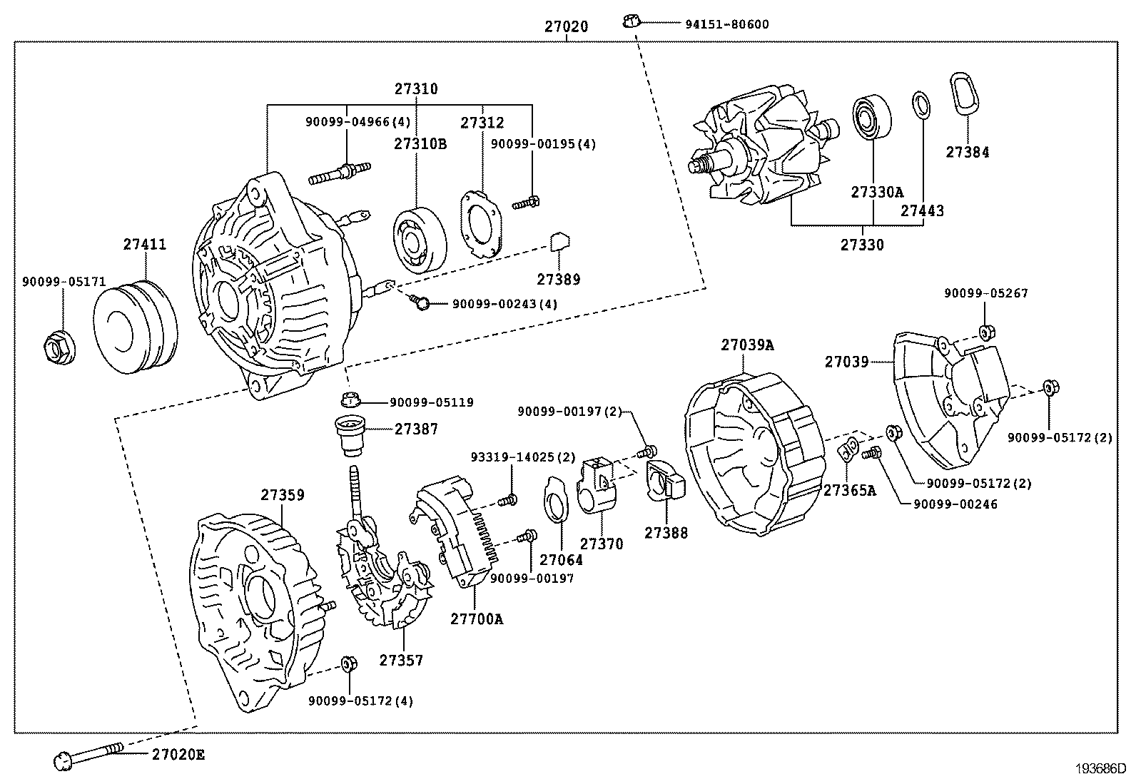  DYNA TOYOACE |  ALTERNATOR